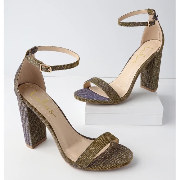 Lulus Shoes - Lulu’s • Iridescent High Heel Dressy Shoes